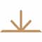 Ekena Millwork Saratoga Timber Gable Bracket, Western Red Cedar, 96"W x 52"H x 1 1/2"D x 5 1/2"F, 13/12 Pitch GBW096X52X0206SAR00SWR - alternate 1